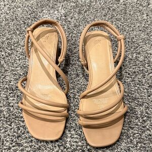 H&M Beige Strappy Women's Sandals